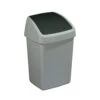 Sunware Delta Prullenbak Met Swingdeksel 10 L Zilvergrijs