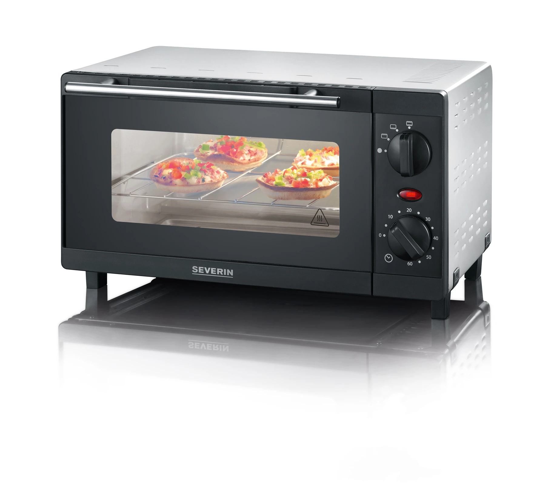 Severin Mini Bak- En Toastoven 9 Liter 800WTO 2052 3 Severin Mini Bak- En Toastoven 9 Liter 800WTO 2052