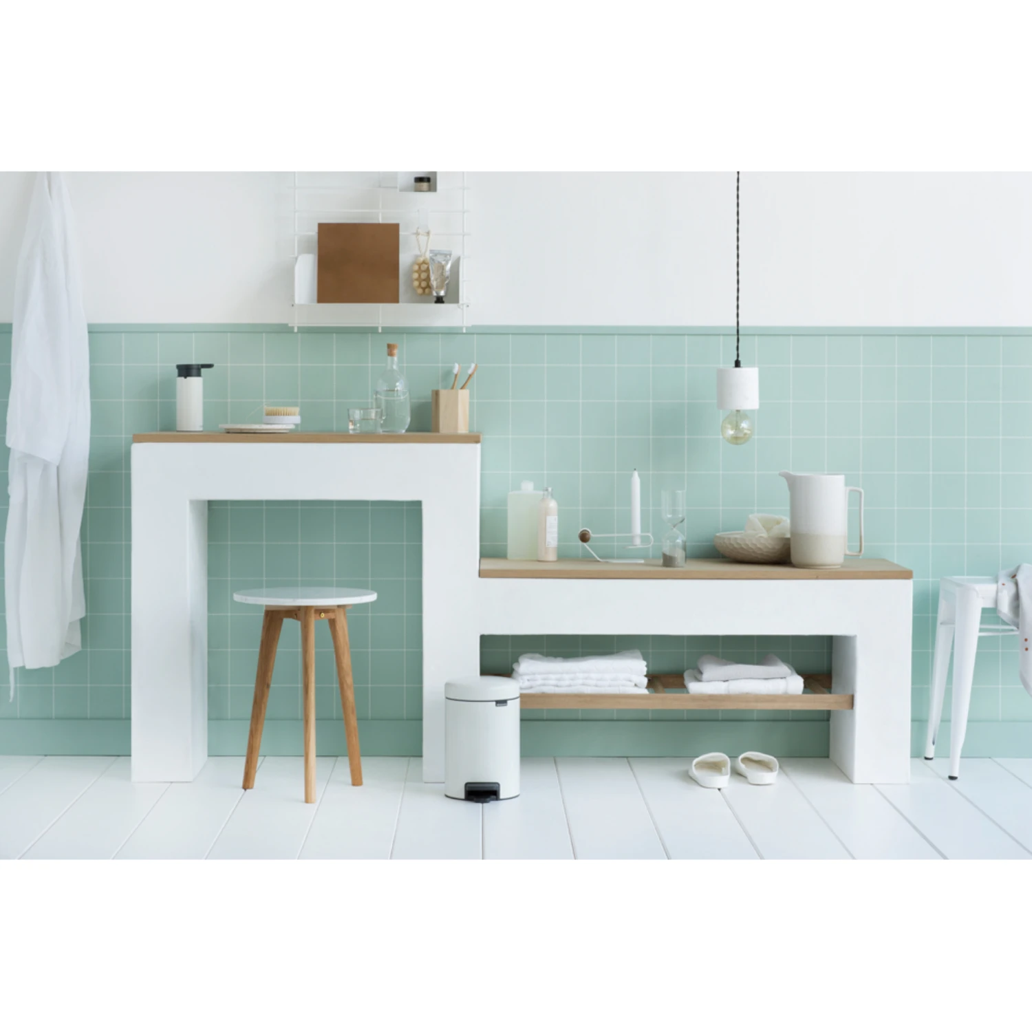 Brabantia Newicon Pedaalemmer 3 L Wit 6 Brabantia Newicon Pedaalemmer 3 L Wit - Afbeelding 4