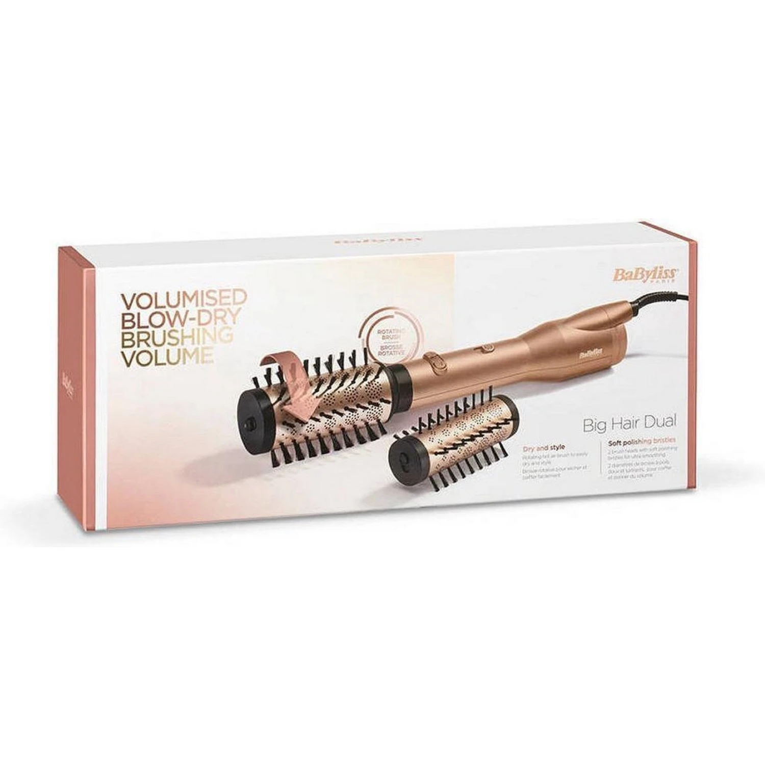 Babyliss AS952E Big Hair Dual Föhnborstel Incl. 2 Opzetborstels - Afbeelding 5
