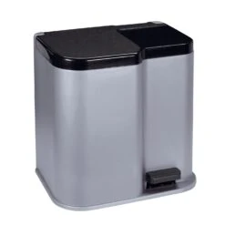 Curver Pedaalemmer Duo 15 En 6 L Zilver