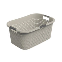 Wasmand 40L Country Cappuccino Rotho