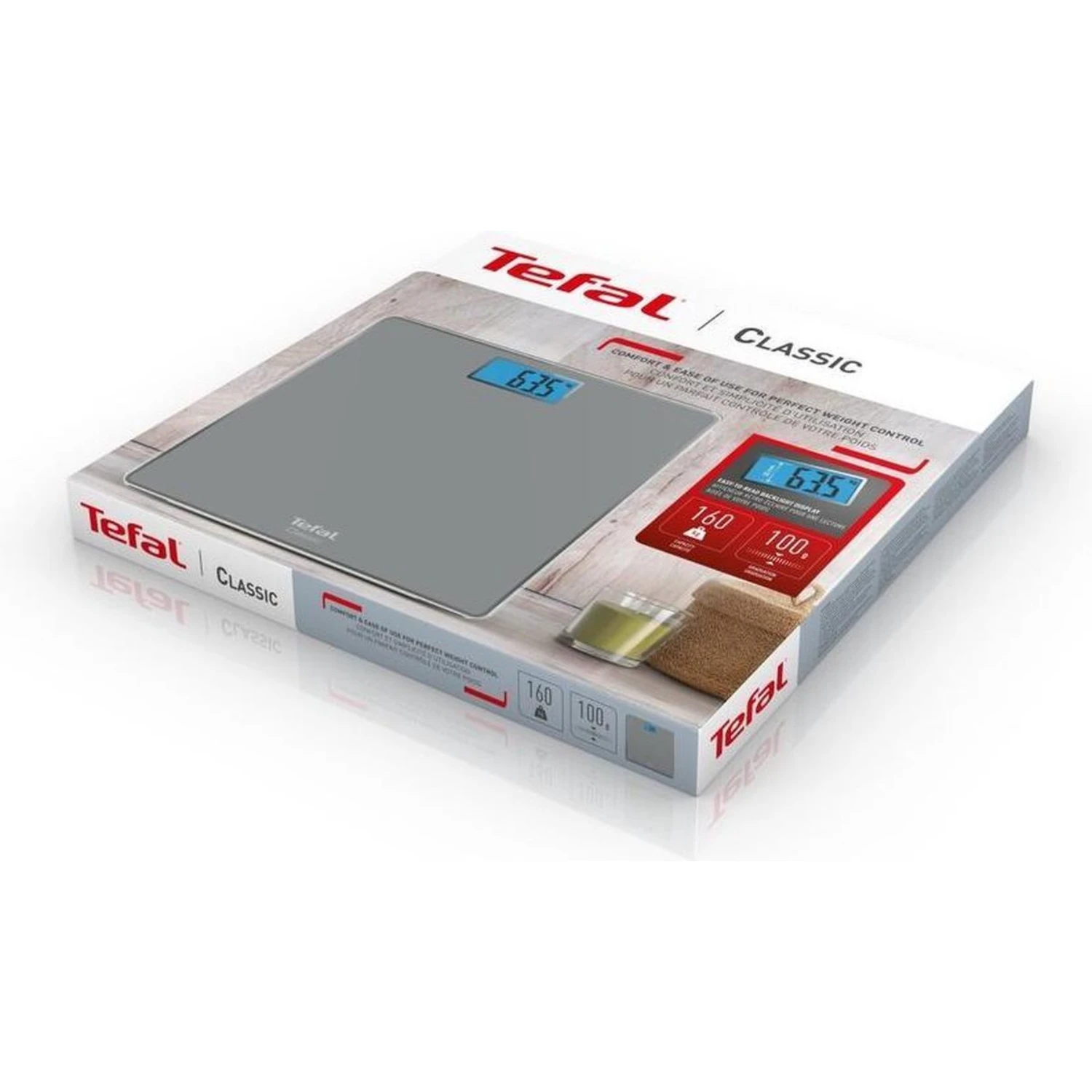 Tefal PP1500 Classic Personenweegschaal Grijs - Afbeelding 4