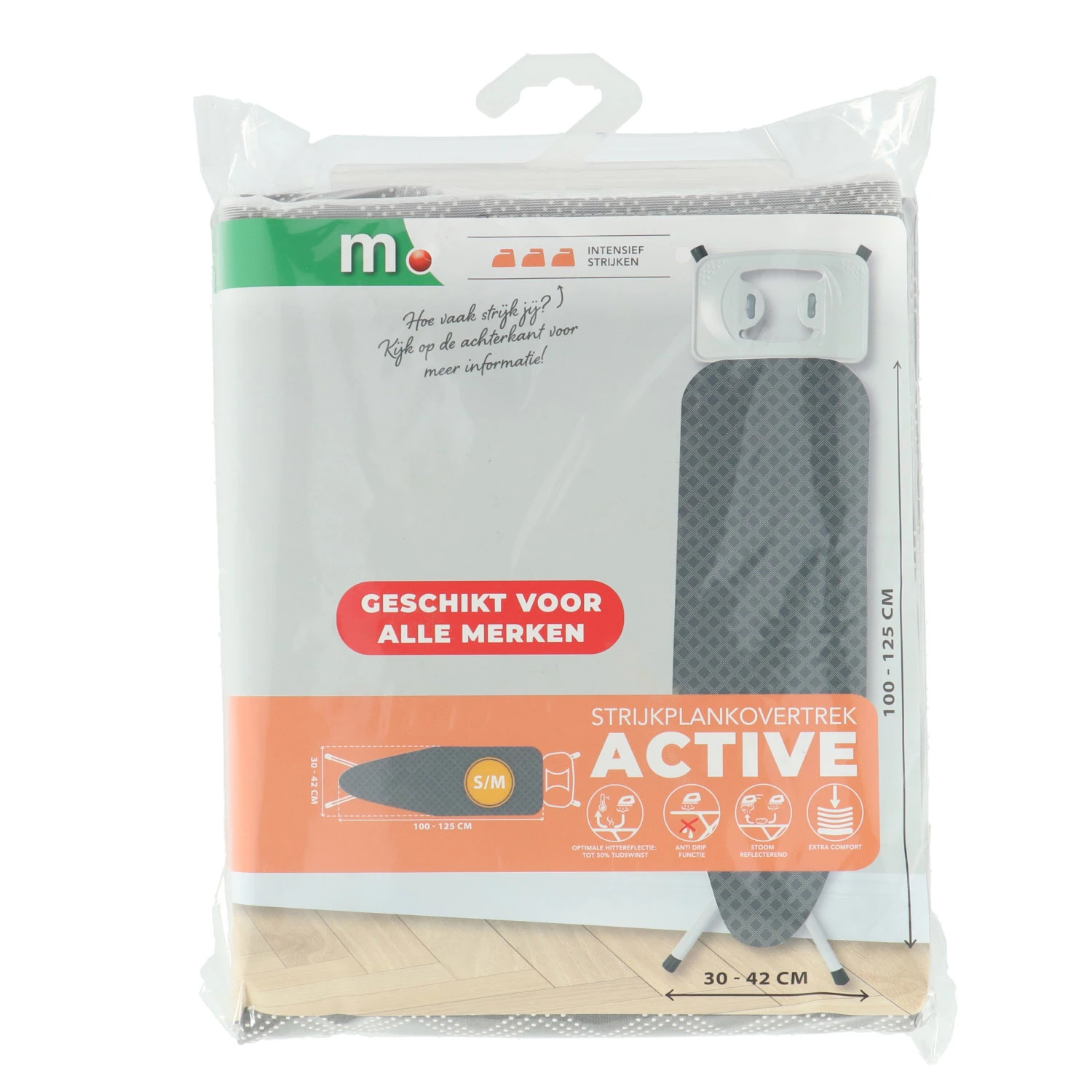 Marskramer Strijkplankhoes Active S/M 100-125 Cm 3 Marskramer Strijkplankhoes Active S/M 100-125 Cm