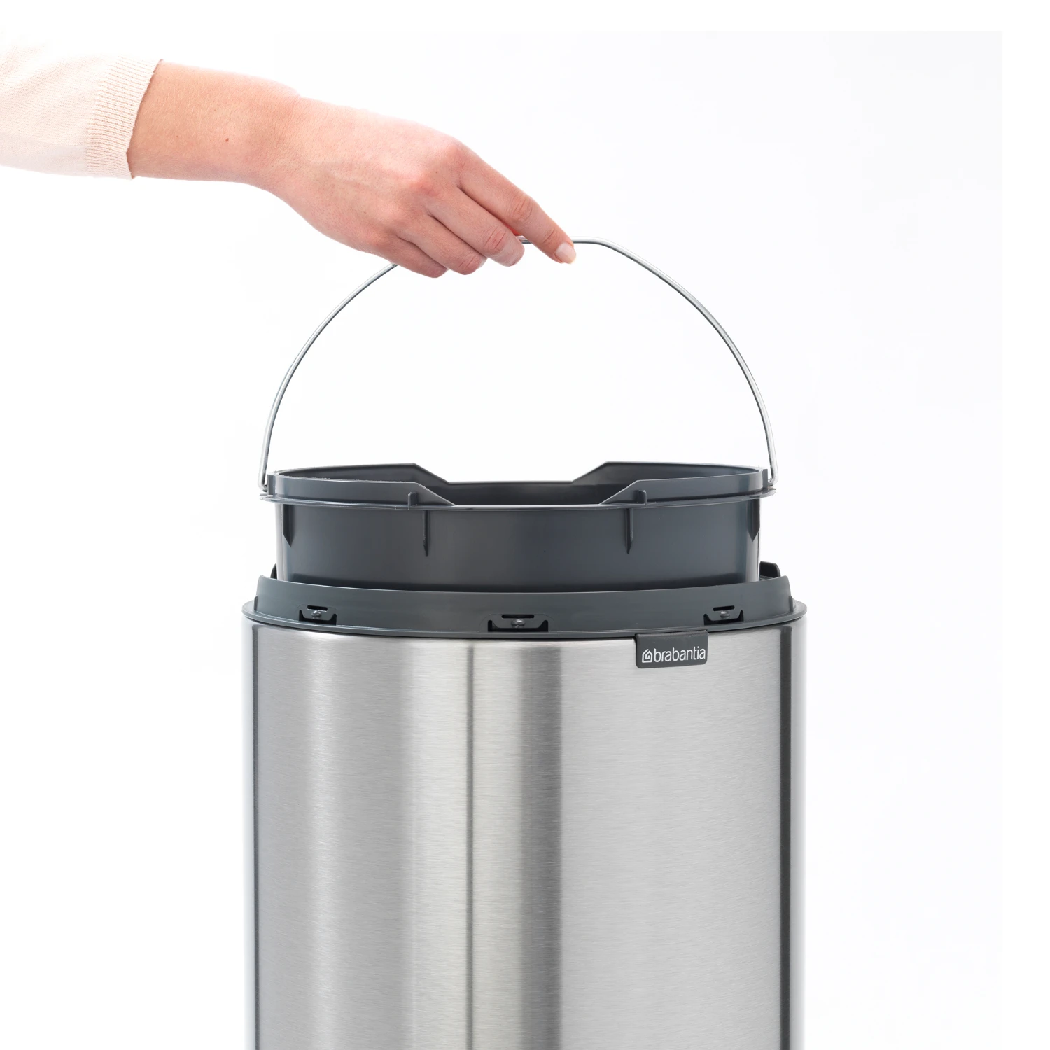 Brabantia Touch Bin Afvalemmer 30 L Mat Staal 6 Brabantia Touch Bin Afvalemmer 30 L Mat Staal - Afbeelding 4
