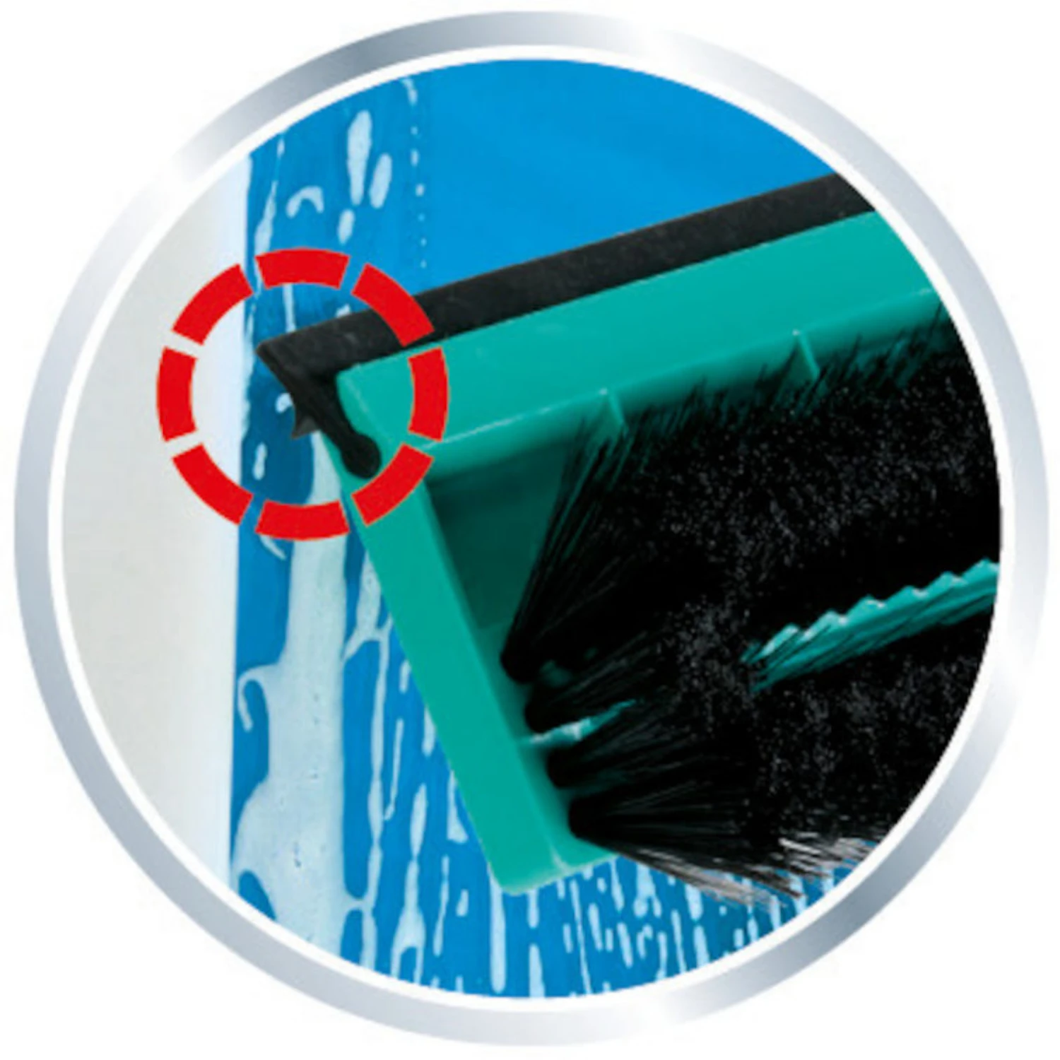 Leifheit Raamwisser Met Borstel Met Telescoop Steel (110-190 Cm) Click System 4 Leifheit Raamwisser Met Borstel Met Telescoop Steel (110-190 Cm) Click System - Afbeelding 2