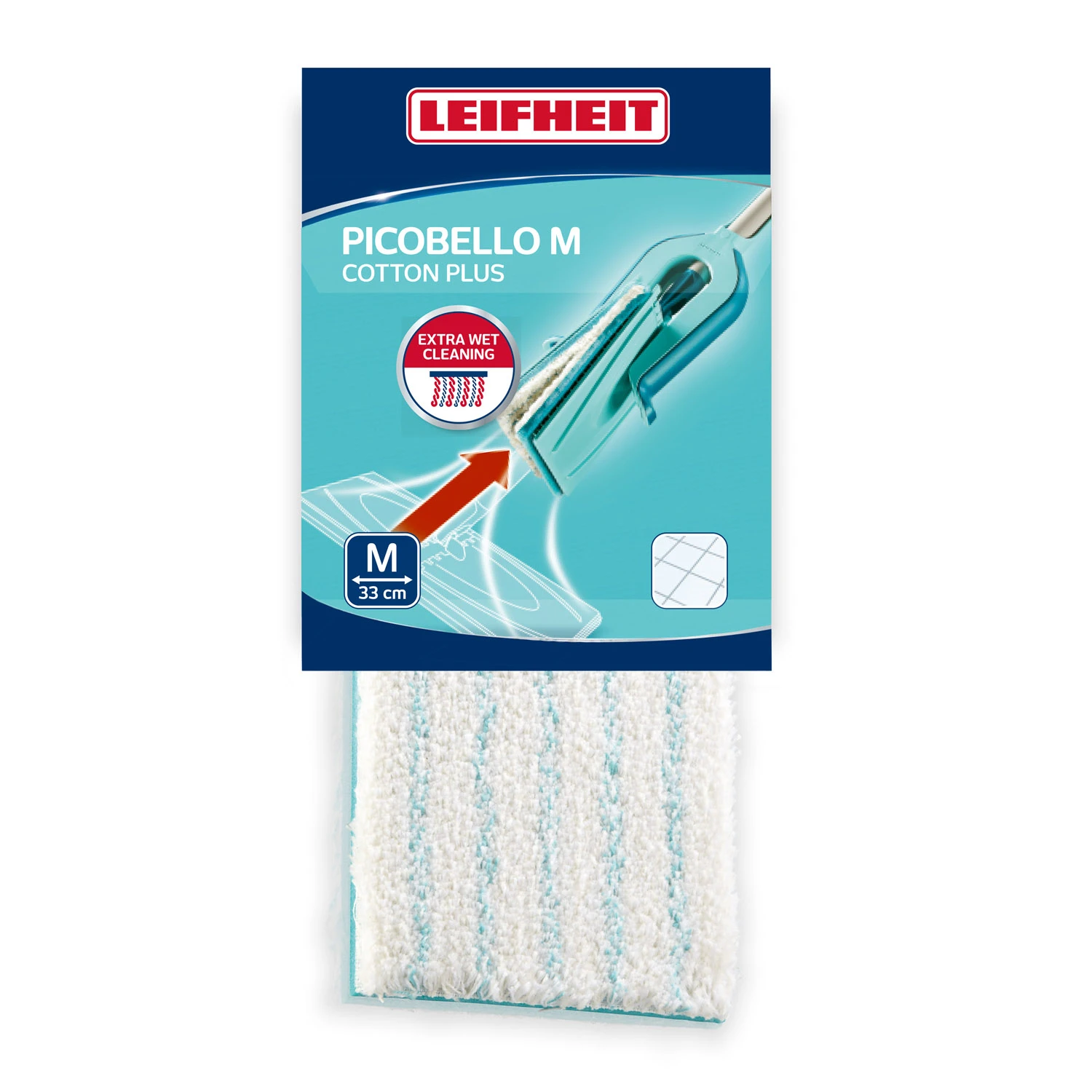 Leifheit Picobello Vervangingspad M 33 Cm CottonPlus 4 Leifheit Picobello Vervangingspad M 33 Cm CottonPlus - Afbeelding 2