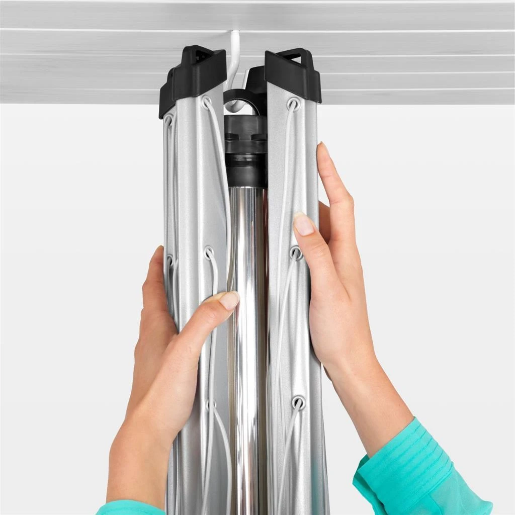Brabantia Droogmolen 40 Meter Topspinner MetKunststof Betonanker 4 Brabantia Droogmolen 40 Meter Topspinner MetKunststof Betonanker - Afbeelding 2