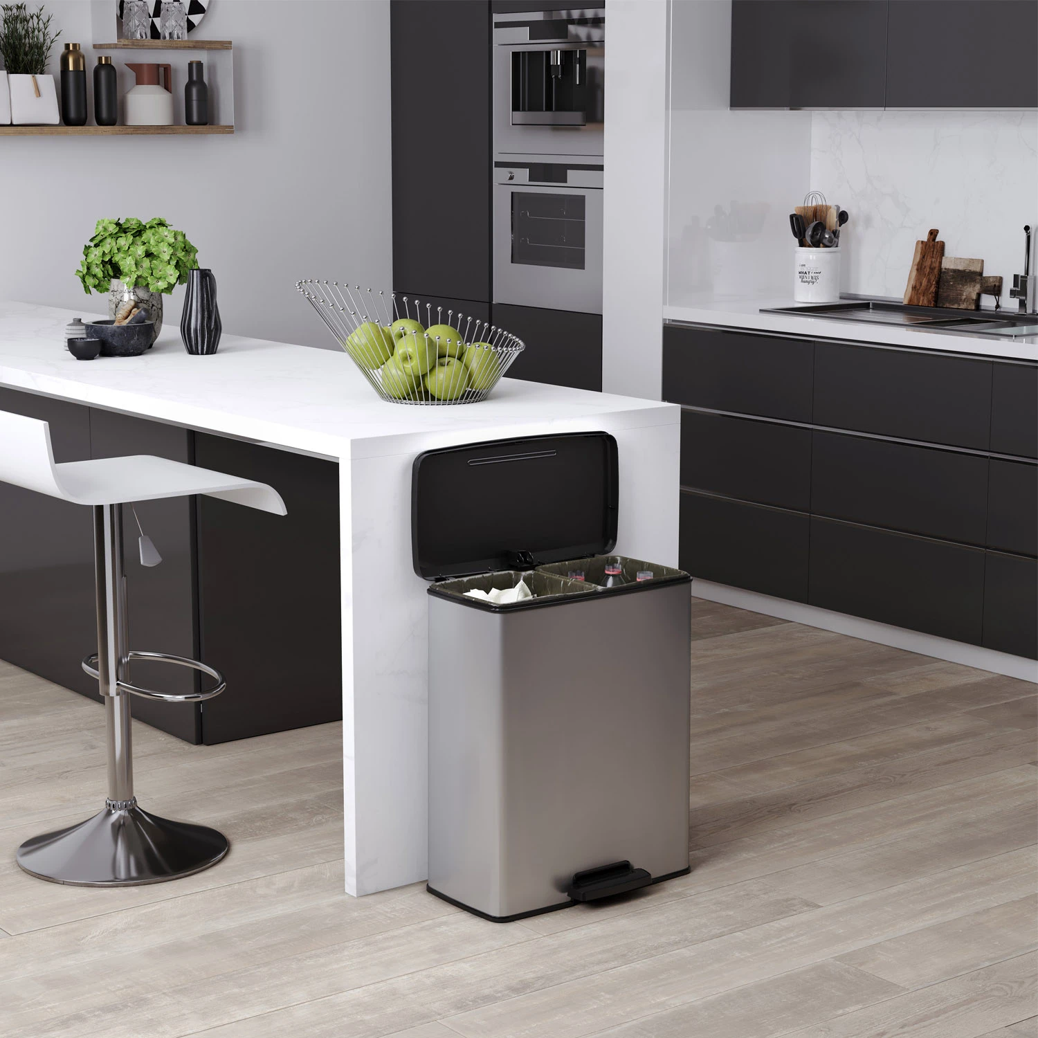 Curver Decobin Duo 26L/26L Zilver Metallic - Afbeelding 7