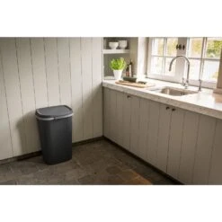 Alternative view of Curver Mistral Afvalbak Flat 50L Antraciet