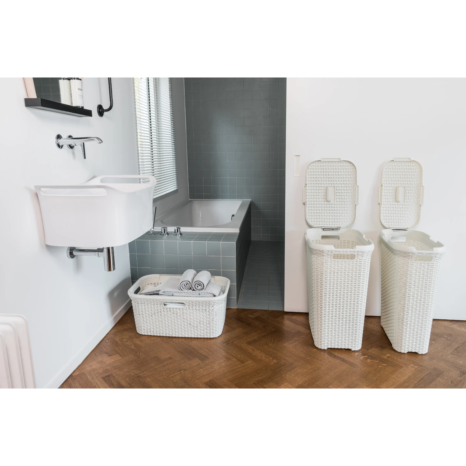 Curver Style Wasmand 45 Liter Vintage Wit - Afbeelding 5