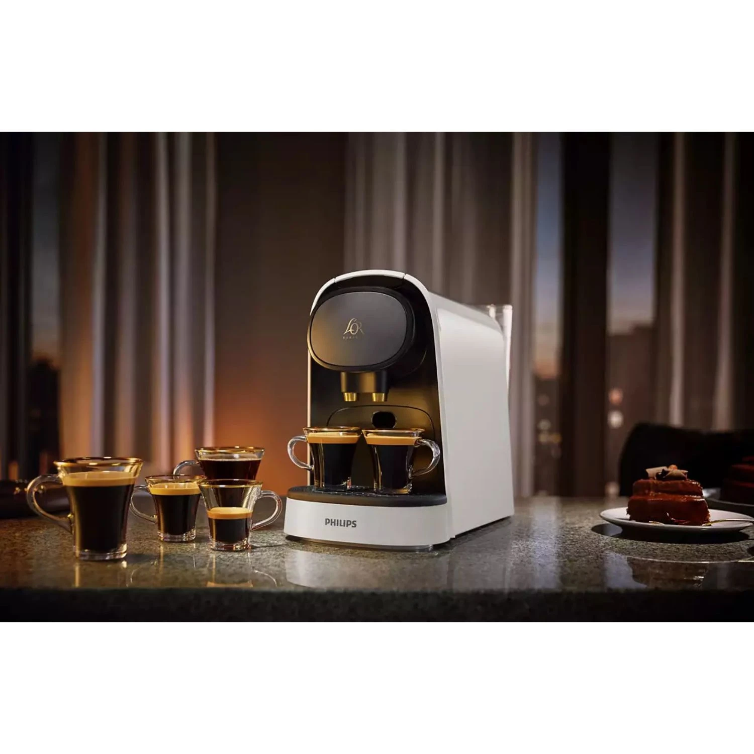 Philips Koffiezetapparaat LM8012/00 L'OR BaristaSilky White 4 Philips Koffiezetapparaat LM8012/00 L'OR BaristaSilky White - Afbeelding 2