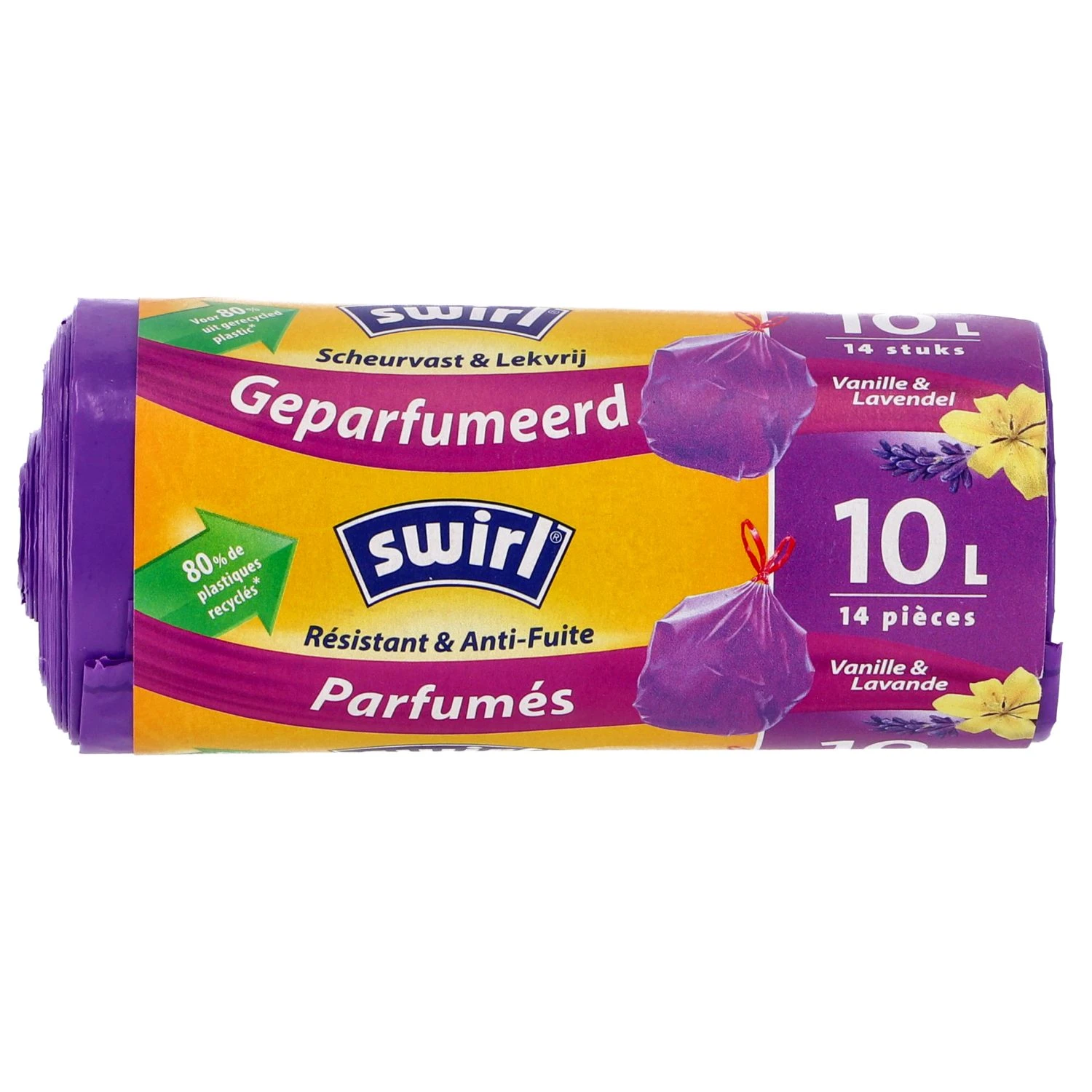 Swirl Pedaalemmerzak Trekband Geparfumeerd 10L14 Stuks 3 Swirl Pedaalemmerzak Trekband Geparfumeerd 10L14 Stuks