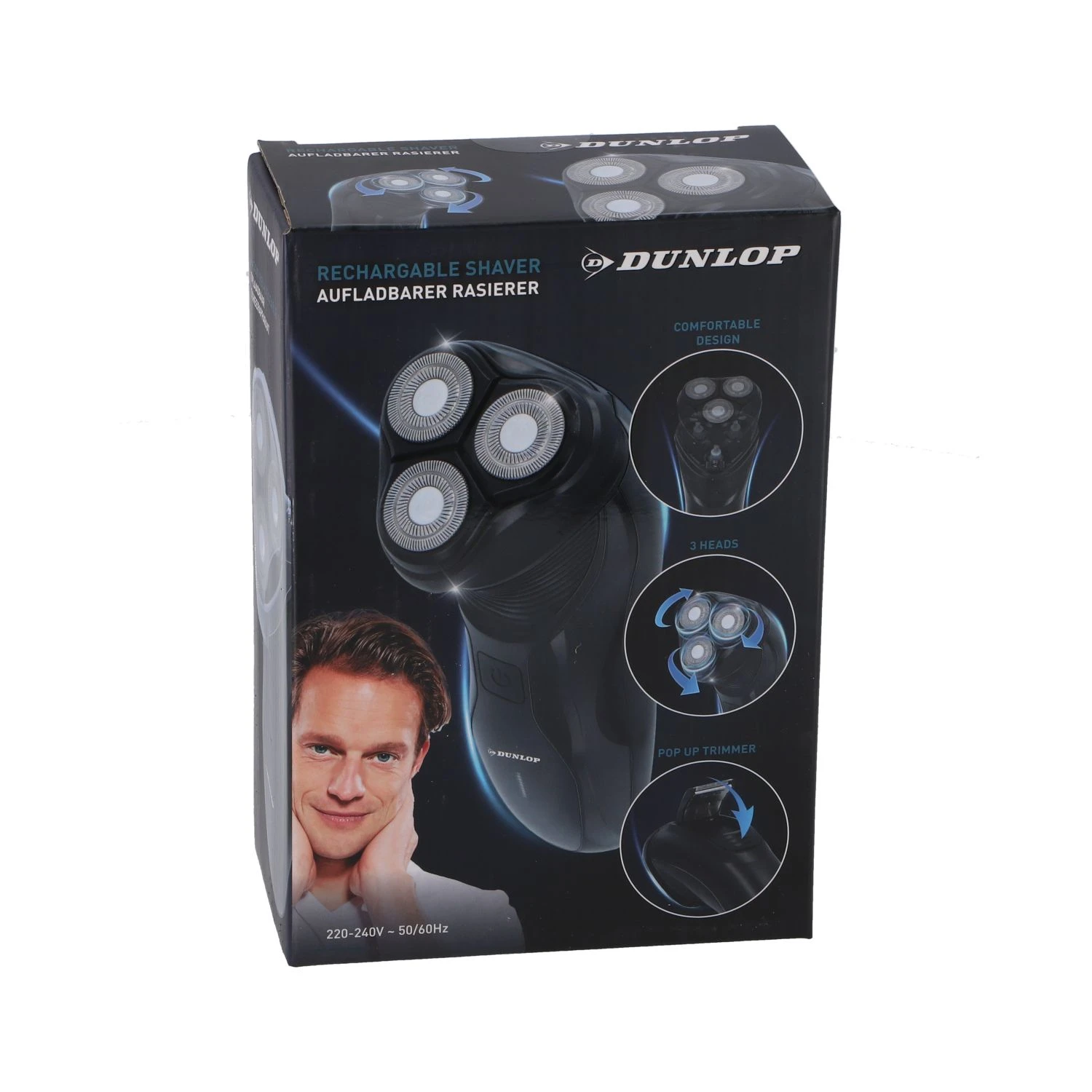 Dunlop Scheerapparaat 3-kops Oplaadbaar - Afbeelding 2